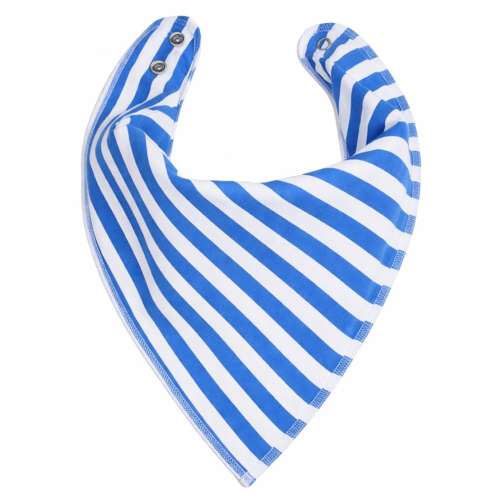 French Blue Stripes DryBib Bandana