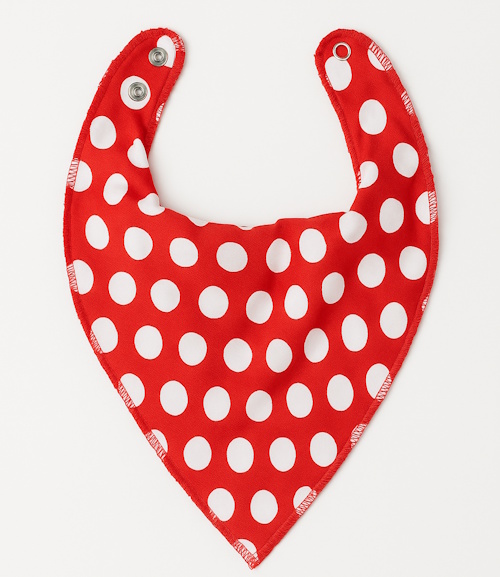 Red Polka DryBib Bandana